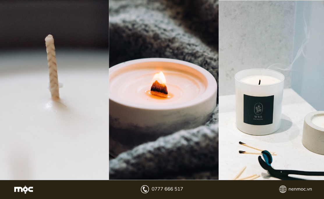 Cắt Bấc nến trước khi đốt