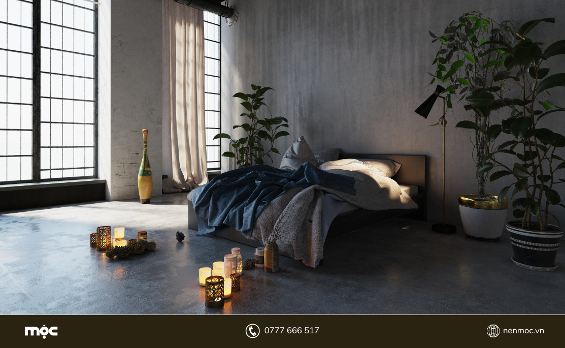 Không gian đốt nến